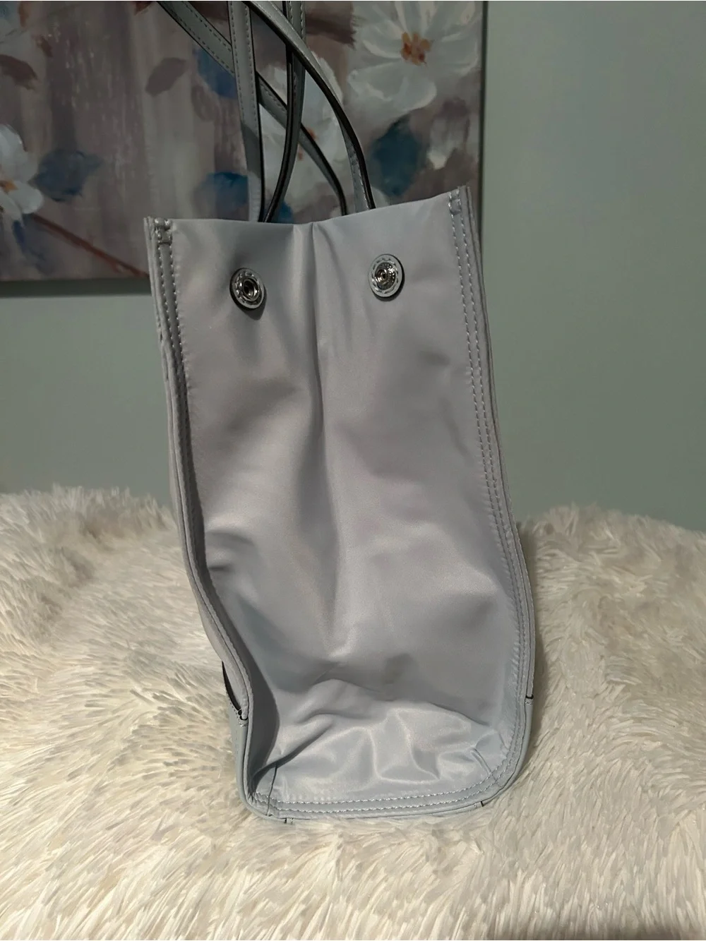 Tory Burch Small Light Blue Ella Tote